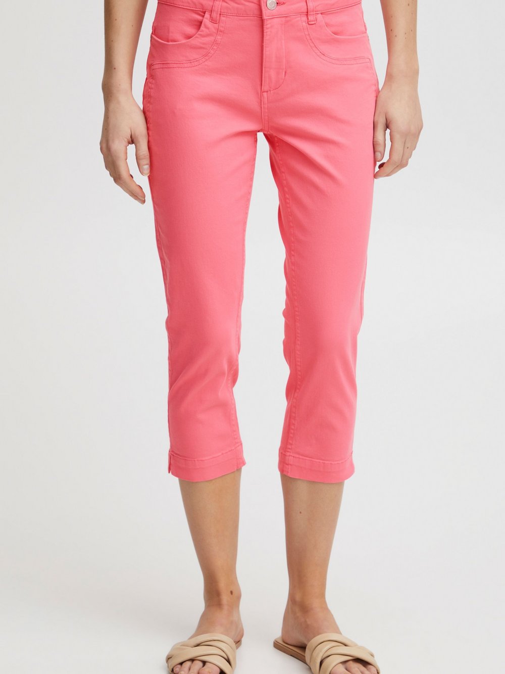 fransa Caprihose Damen Baumwolle pink, 36