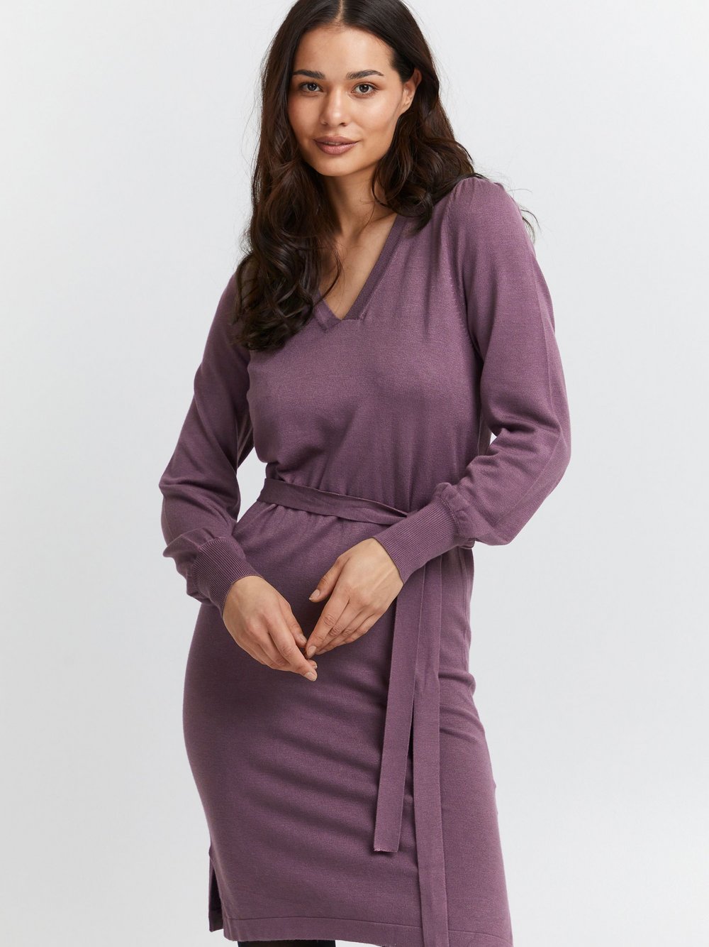 Thumbnail - fransa Kleid Damen Viskose lila, M