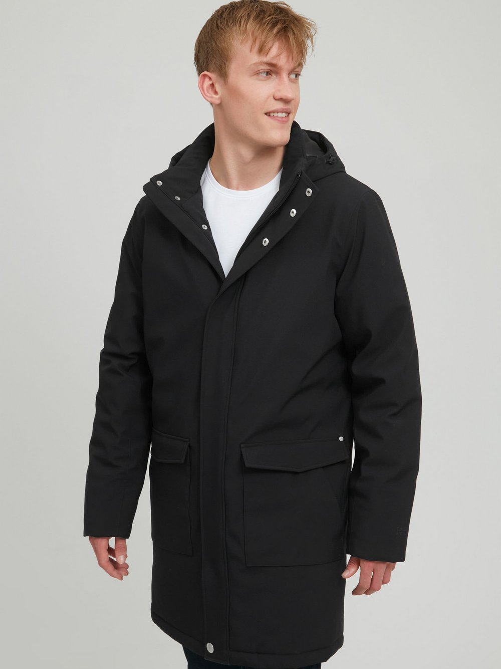 CASUAL FRIDAY Parka Herren schwarz, L