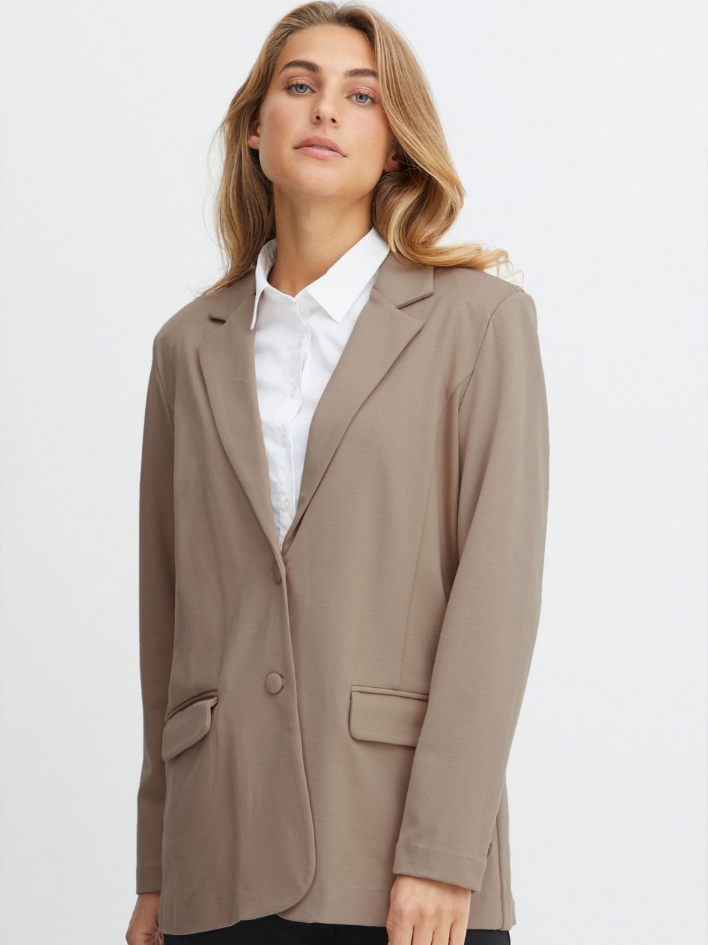 fransa Jackenblazer Damen Viskose beige, XS