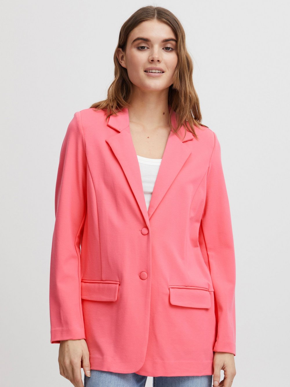 fransa Jackenblazer Damen Viskose pink, M