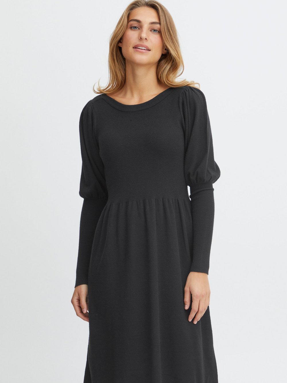 fransa Kleid Damen Viskose schwarz, L