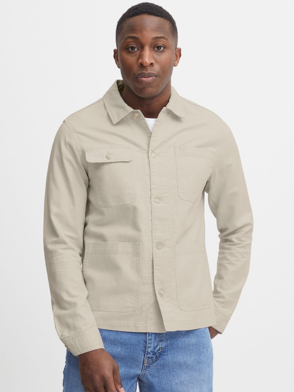 CASUAL FRIDAY Fieldjacket Herren Baumwolle beige, M