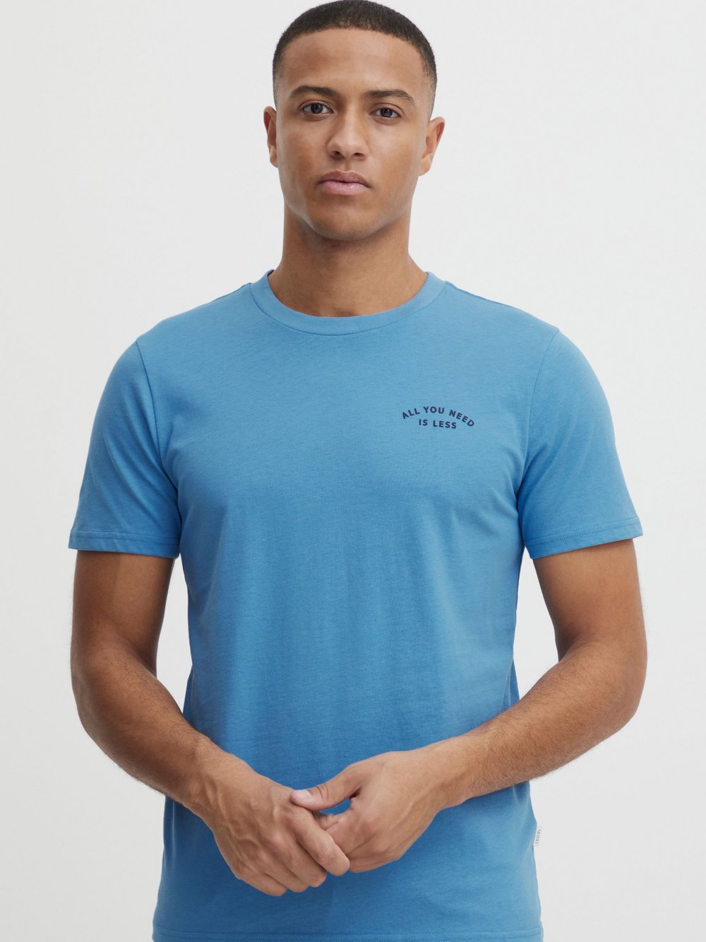 CASUAL FRIDAY T-Shirt Herren Baumwolle blau gemustert, L