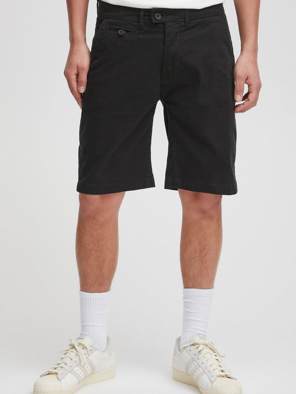 CASUAL FRIDAY Chinoshorts Herren Baumwolle schwarz, L