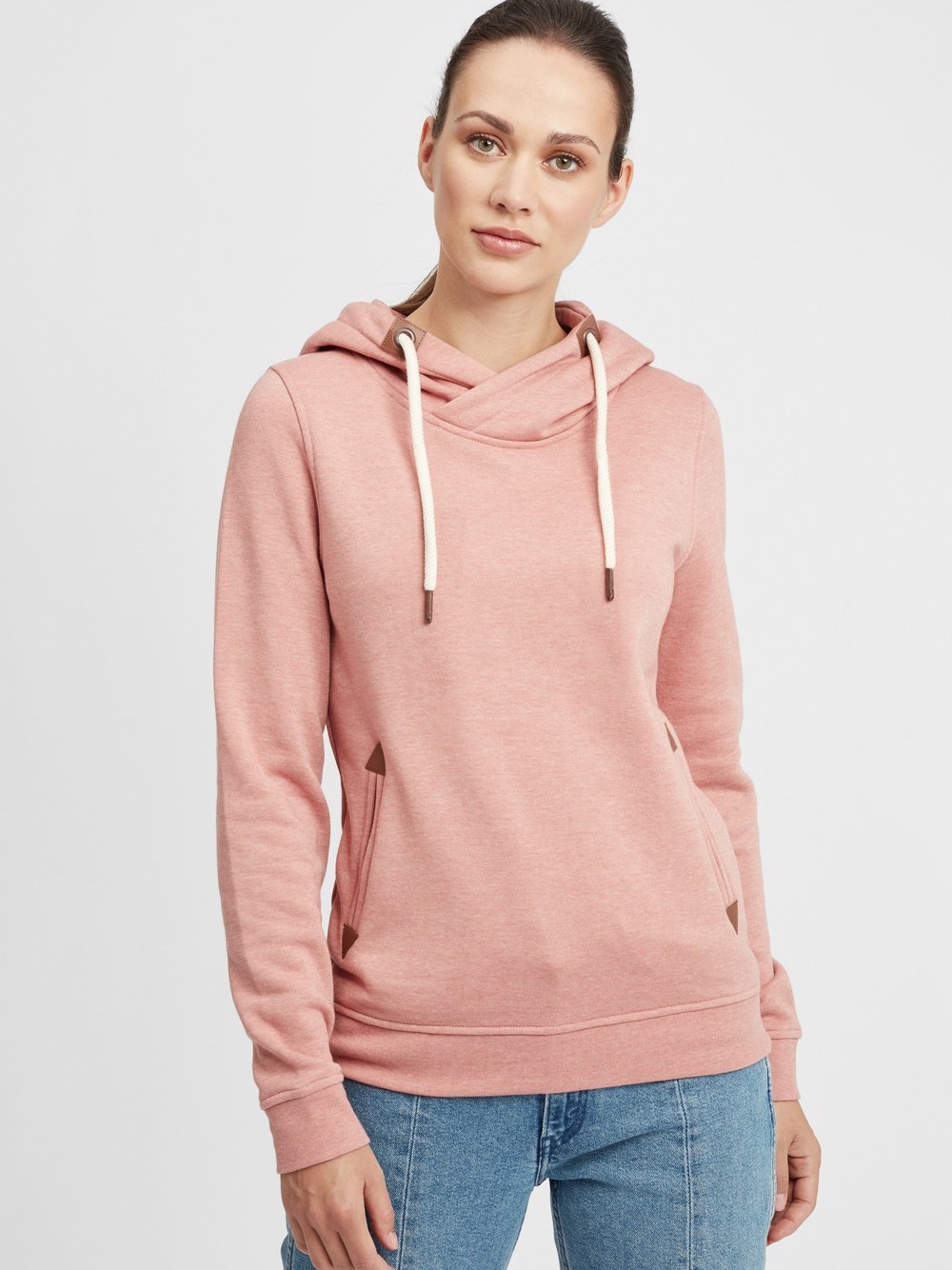 OXMO Hoodie Damen Baumwolle rosa, M