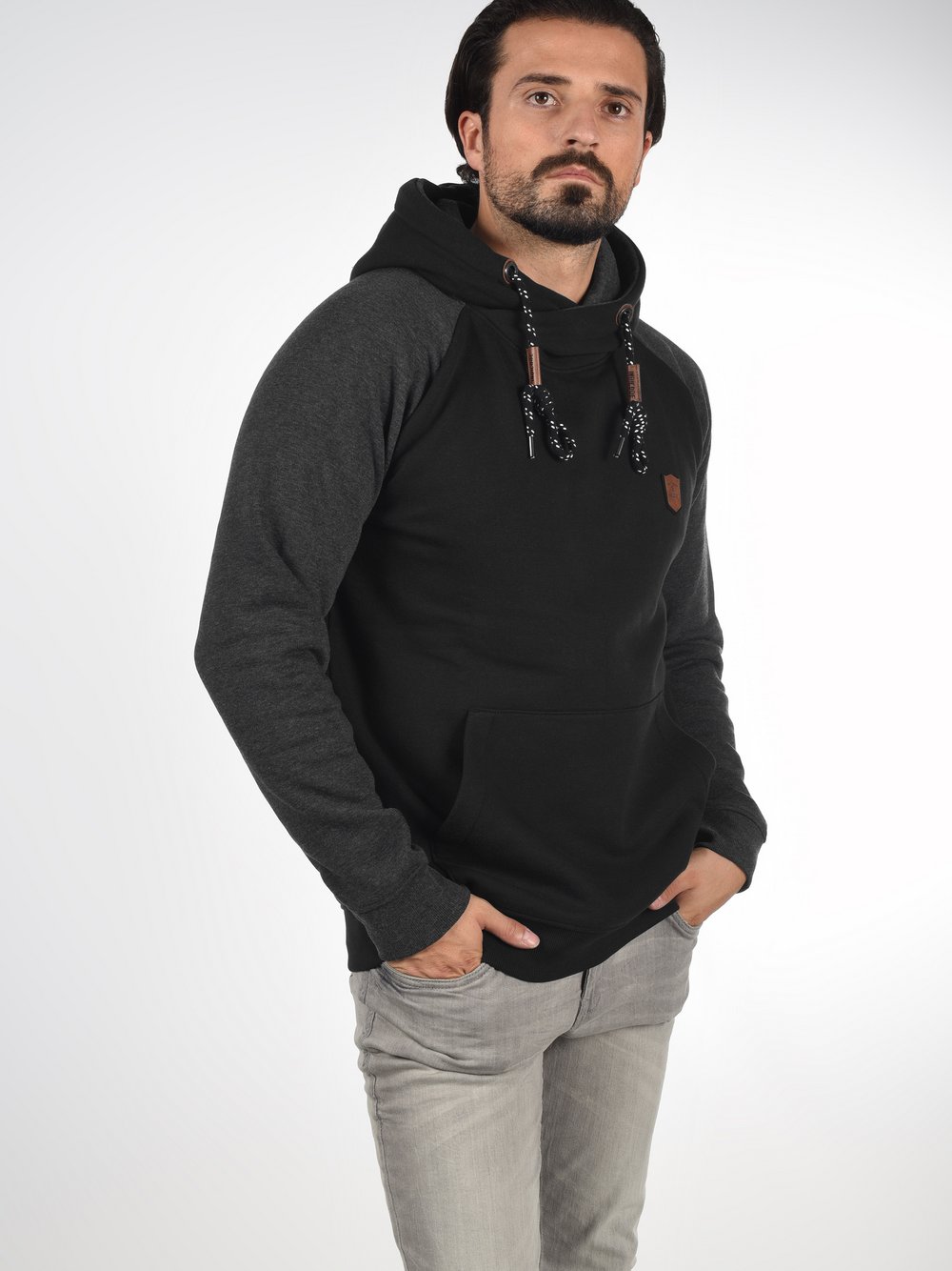 Indicode Hoodie Herren schwarz, L