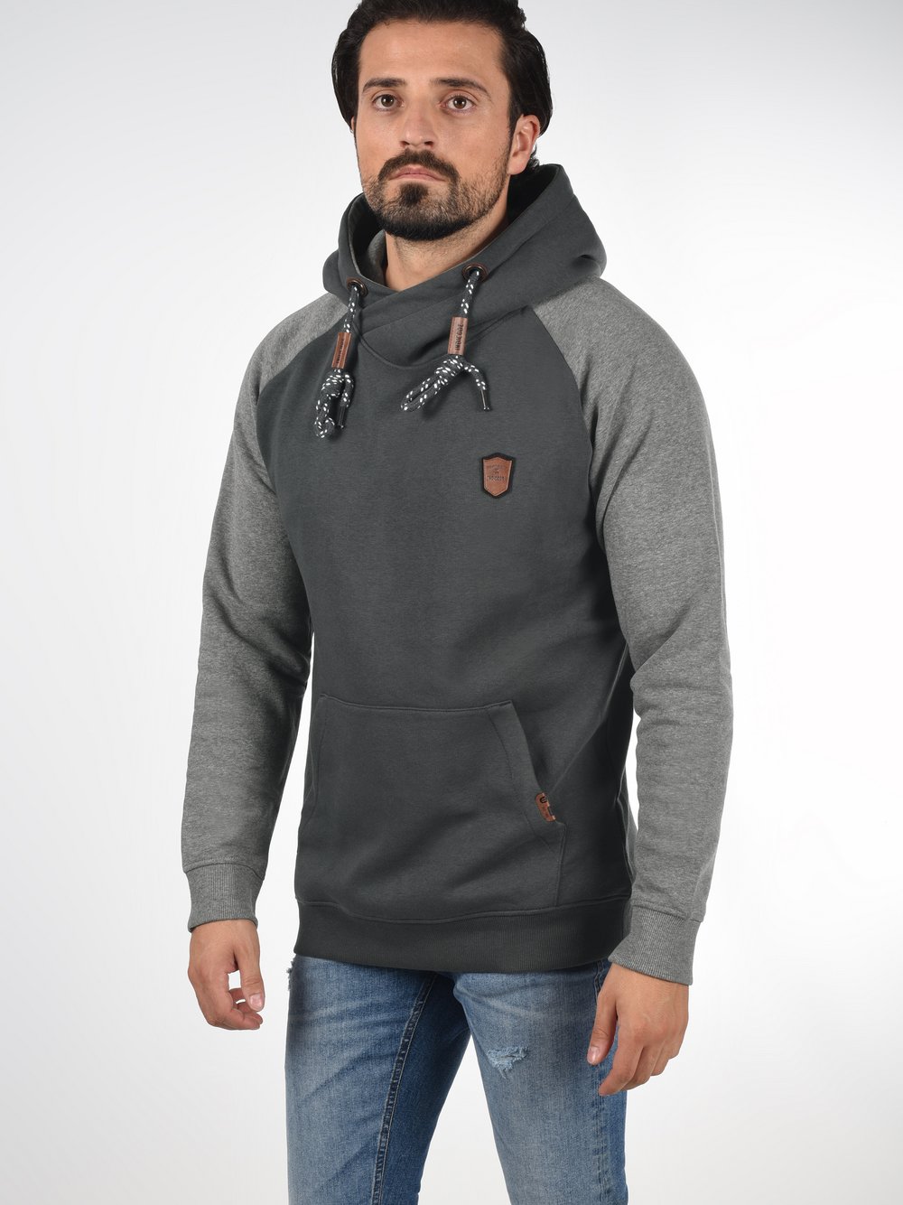 Indicode Hoodie Herren grau, XL