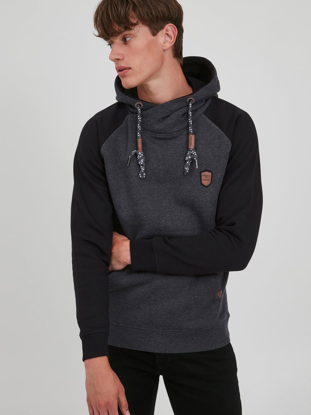 Indicode Hoodie Herren grau, S