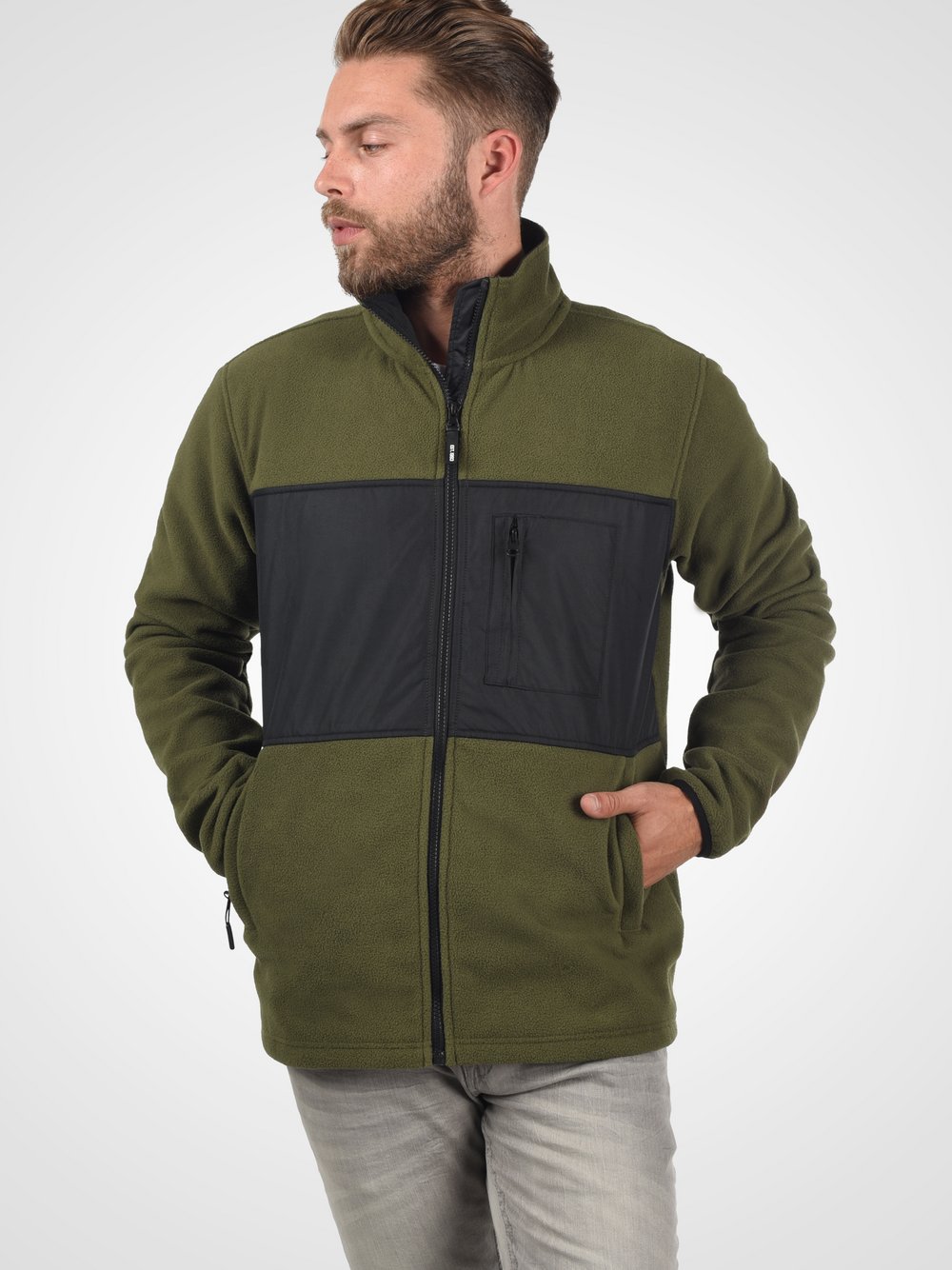 Indicode Fleecejacke Herren grün, M