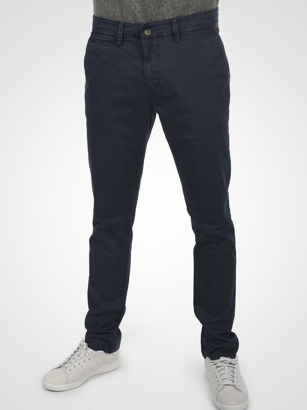 Indicode Chinohose Herren Baumwolle blau, 31-34