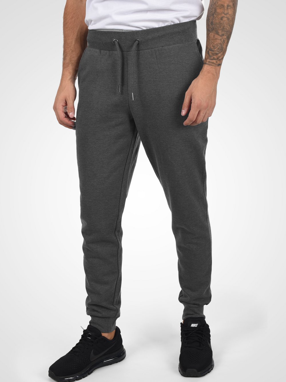 Indicode Jogginghose Herren Baumwolle grau, L