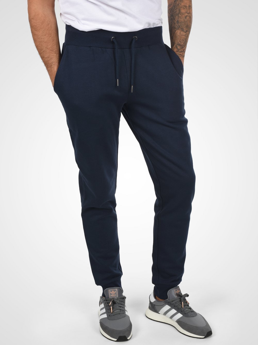 Indicode Jogginghose Herren Baumwolle blau, XXXL