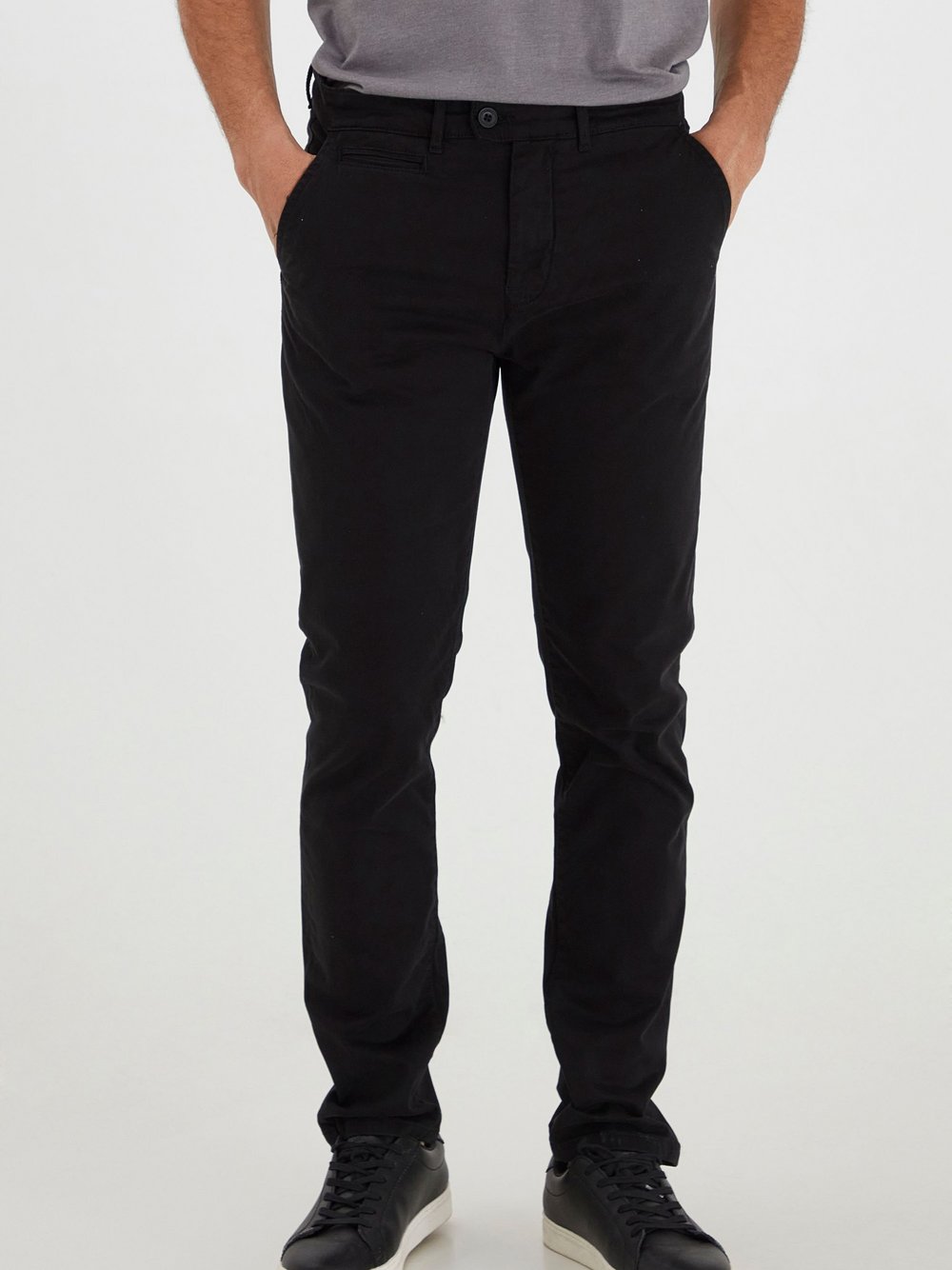 CASUAL FRIDAY Chinohose Herren Baumwolle schwarz, 33-34