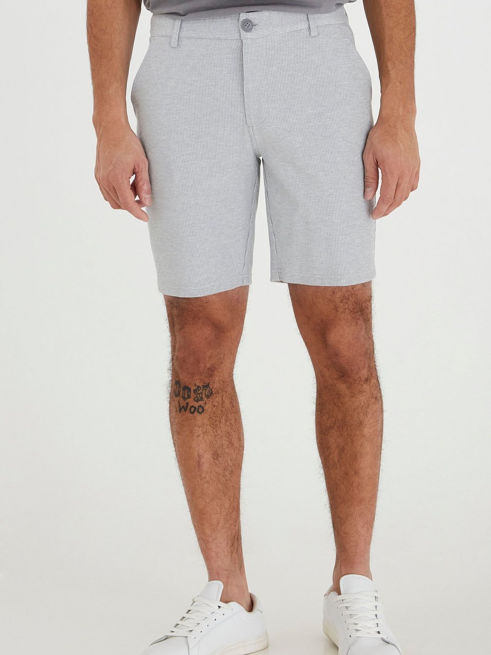 Thumbnail - BLEND Shorts Herren grau gestreift, XL