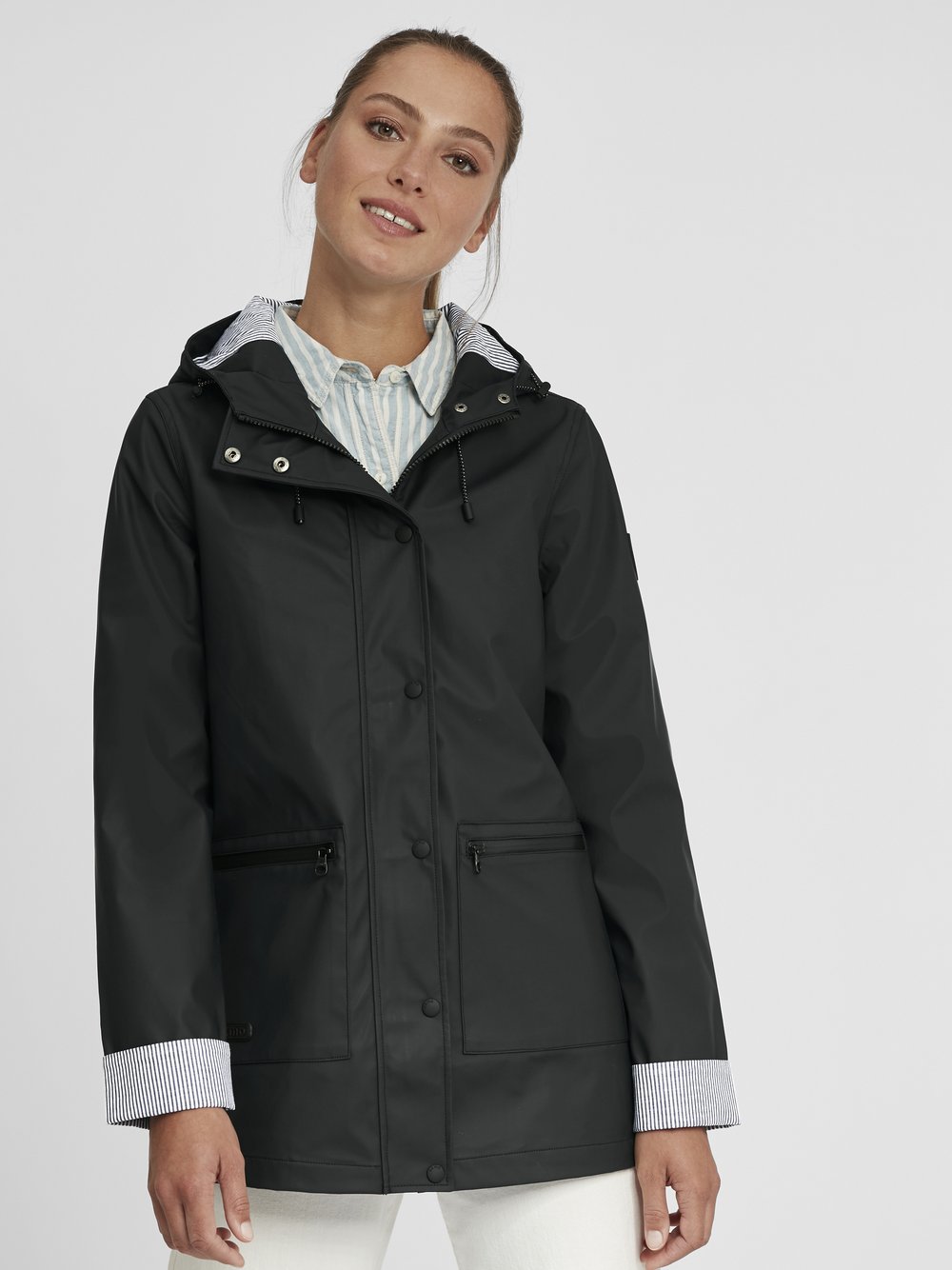 OXMO Regenjacke Damen schwarz, L