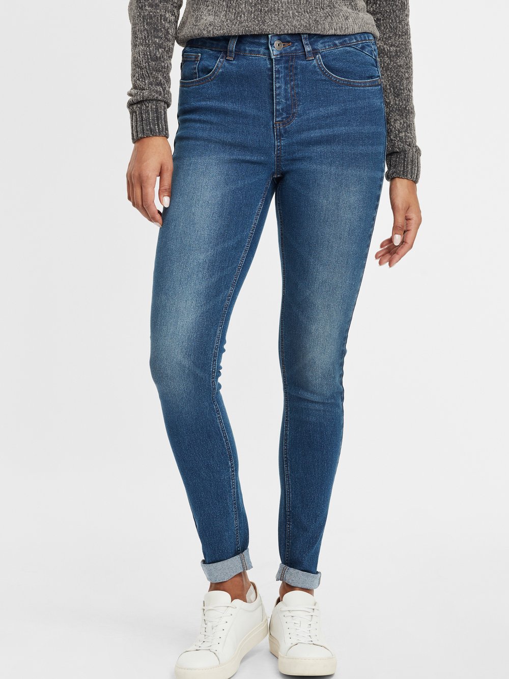 OXMO 5-Pocket-Jeans Damen blau, 27-30