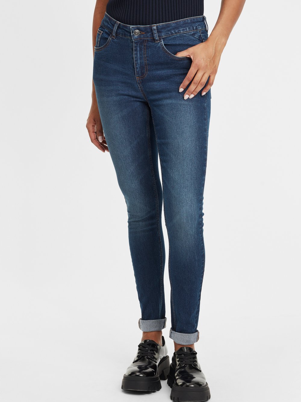 OXMO 5-Pocket-Jeans Damen blau, 29-32