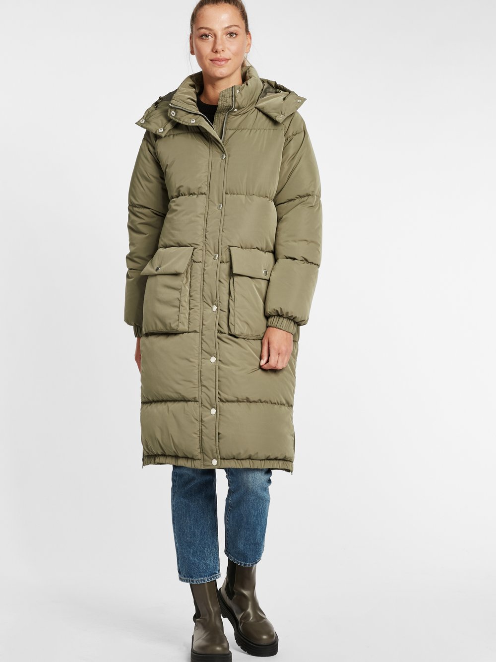 OXMO Wintermantel Damen grün, XL