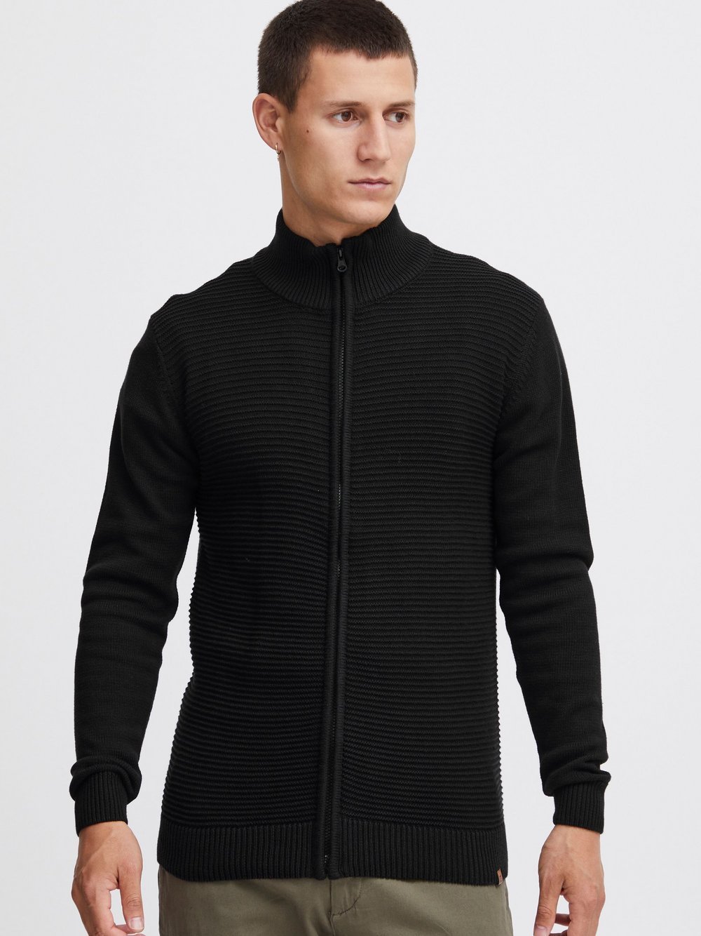 Indicode Cardigan Herren Baumwolle schwarz, L