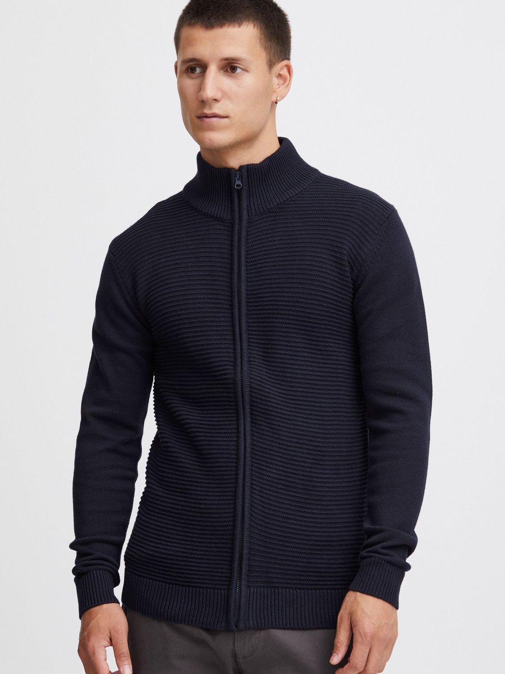 Indicode Cardigan Herren Baumwolle blau, M