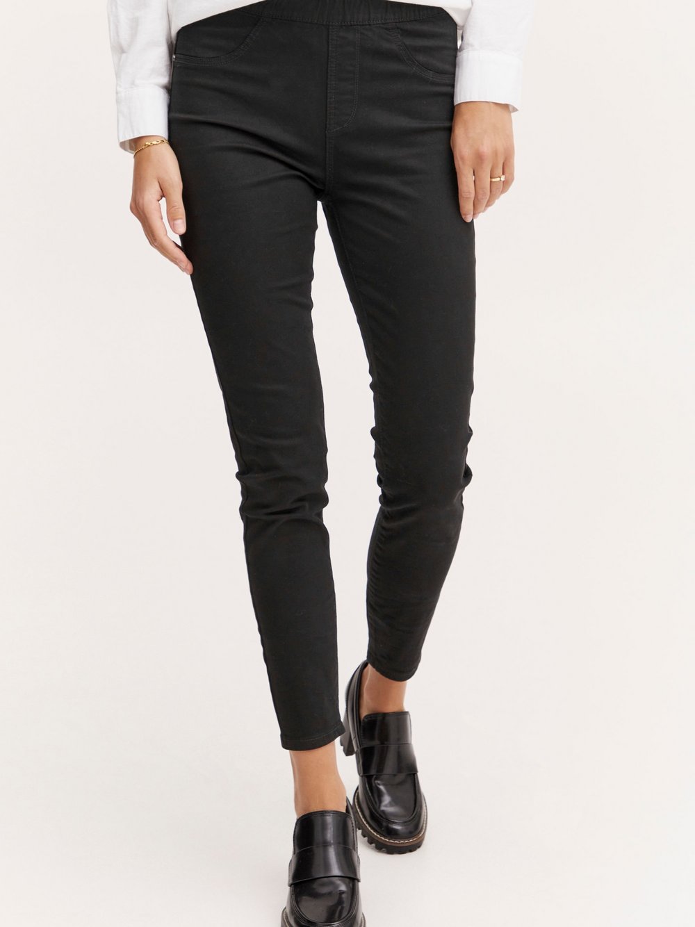 fransa Jeggings Damen Baumwolle schwarz, 36