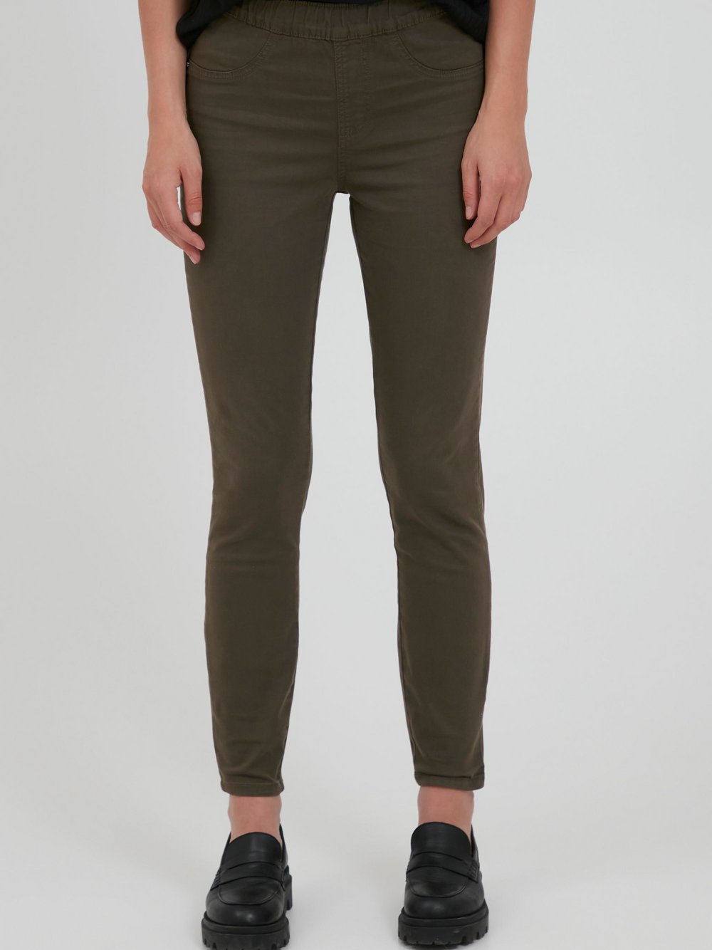 fransa Jeggings Damen Baumwolle grün, 36