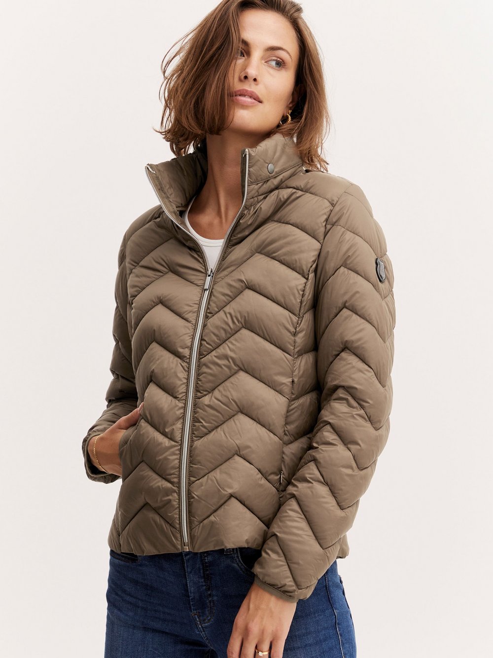 fransa Steppjacke Damen braun, XS