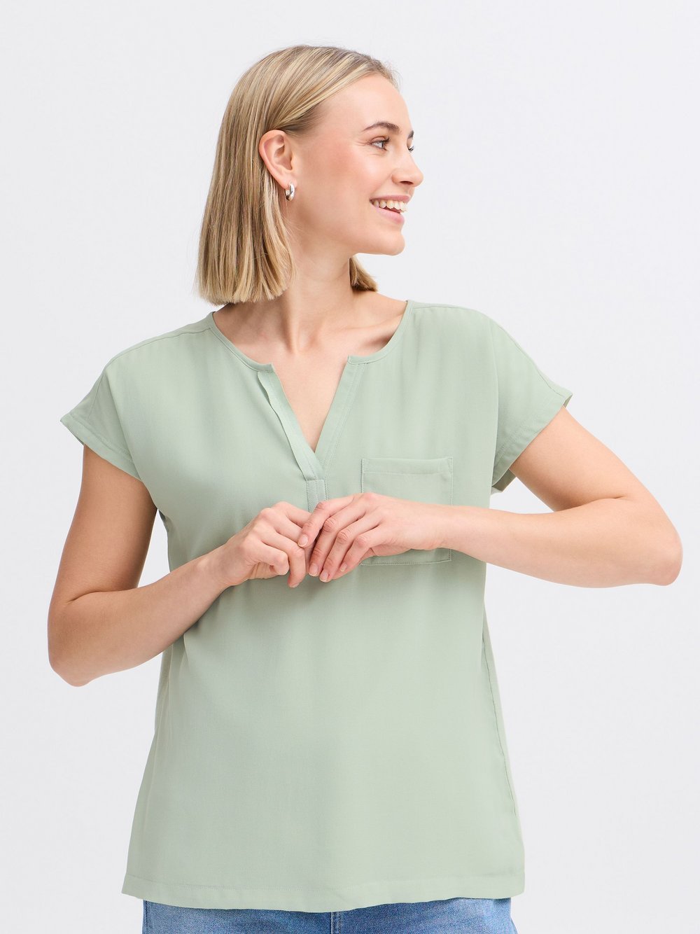 fransa Shirtbluse Damen grün, M