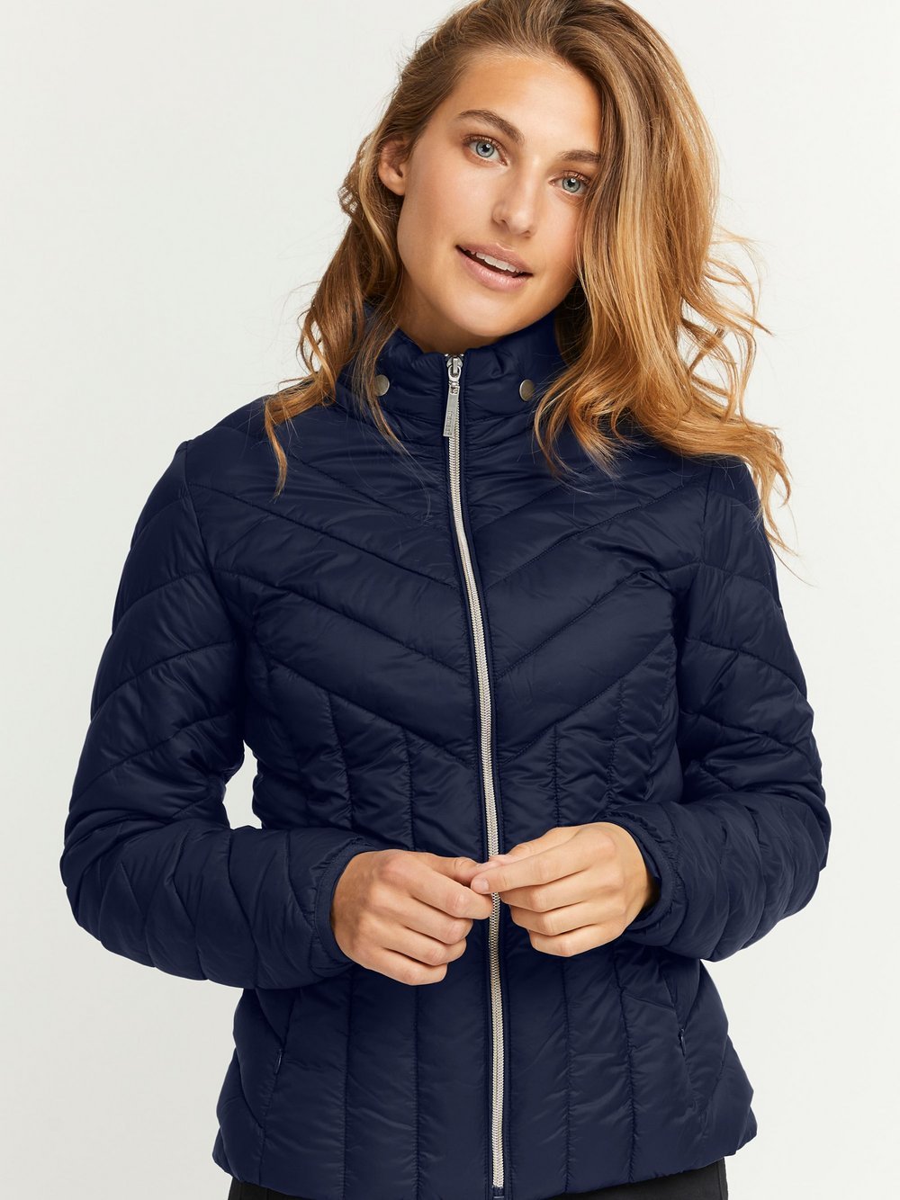 fransa Steppjacke Damen blau, M