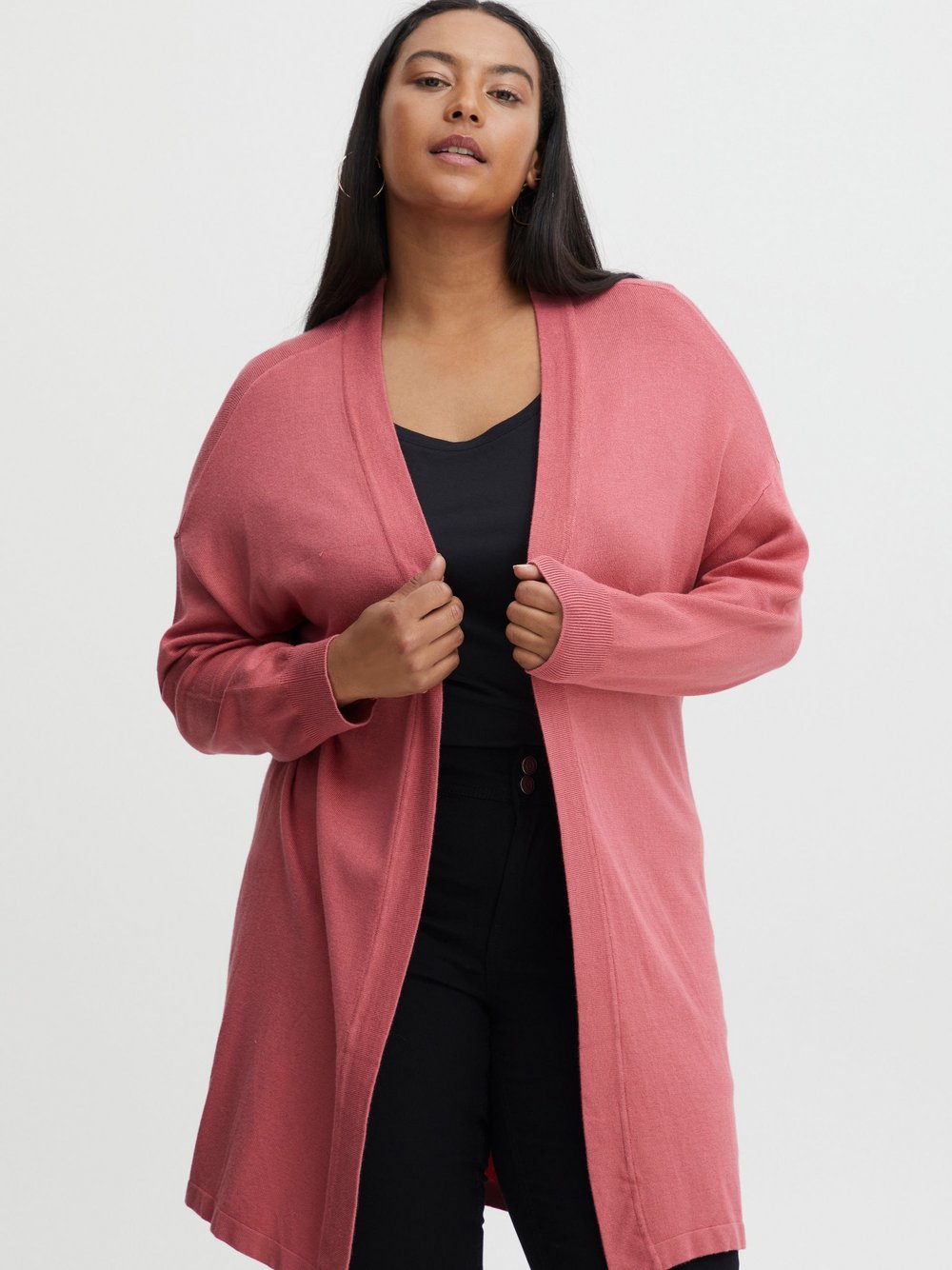 fransa Cardigan Damen Viskose pink, 54-56