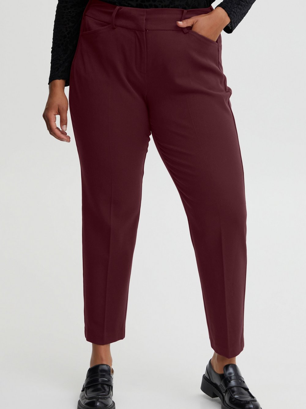 fransa Stoffhose Damen rot, 44