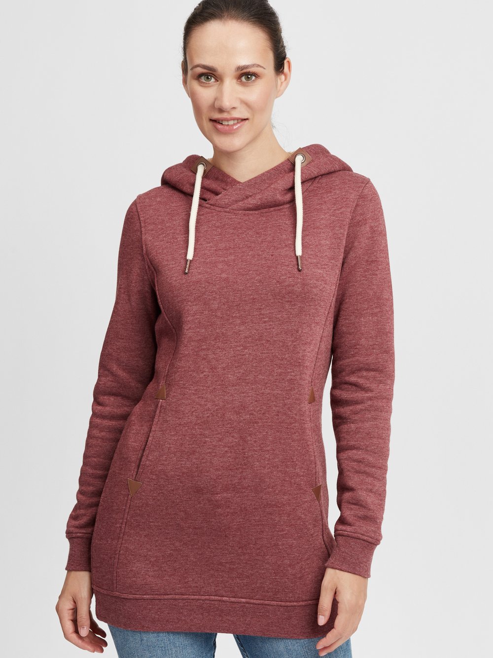 OXMO Hoodie Damen Baumwolle rot, S