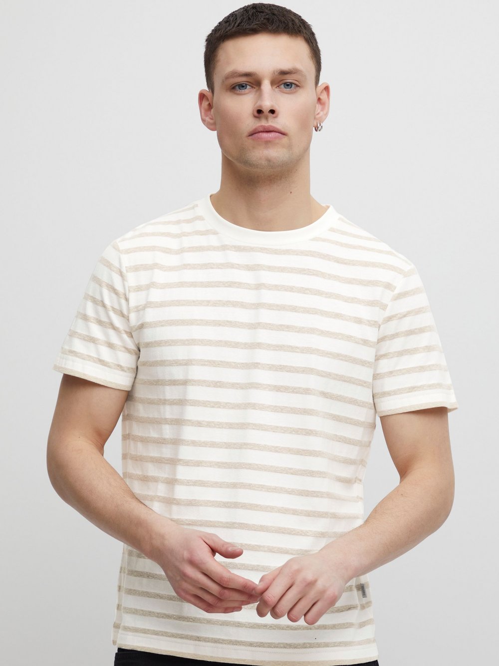 CASUAL FRIDAY T-Shirt Herren Baumwolle beige gemustert, L