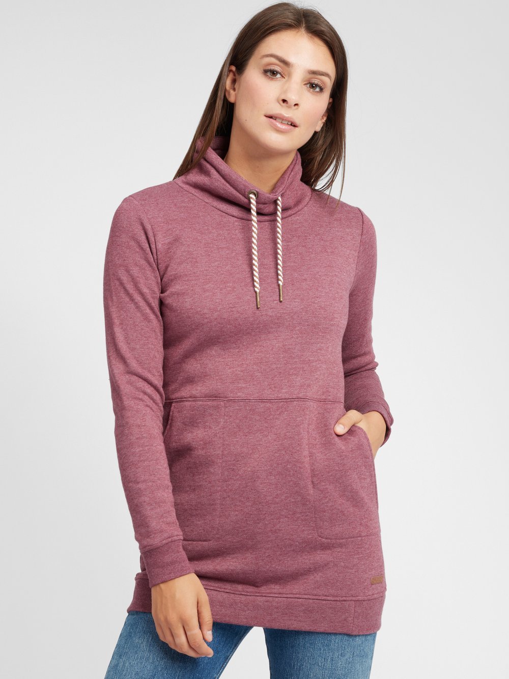 OXMO Hoodie Damen Baumwolle rot, XS