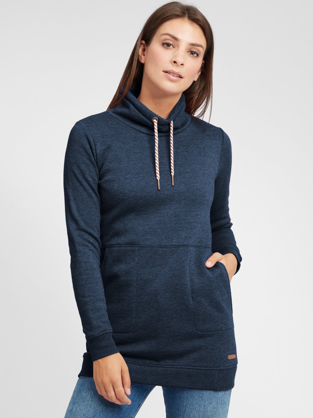 OXMO Hoodie Damen Baumwolle blau, S