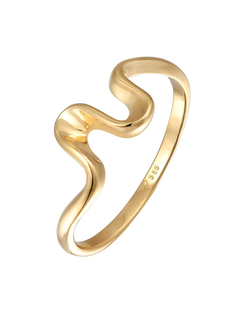 Elli PREMIUM Ring Damen Gelbgold gold, 52