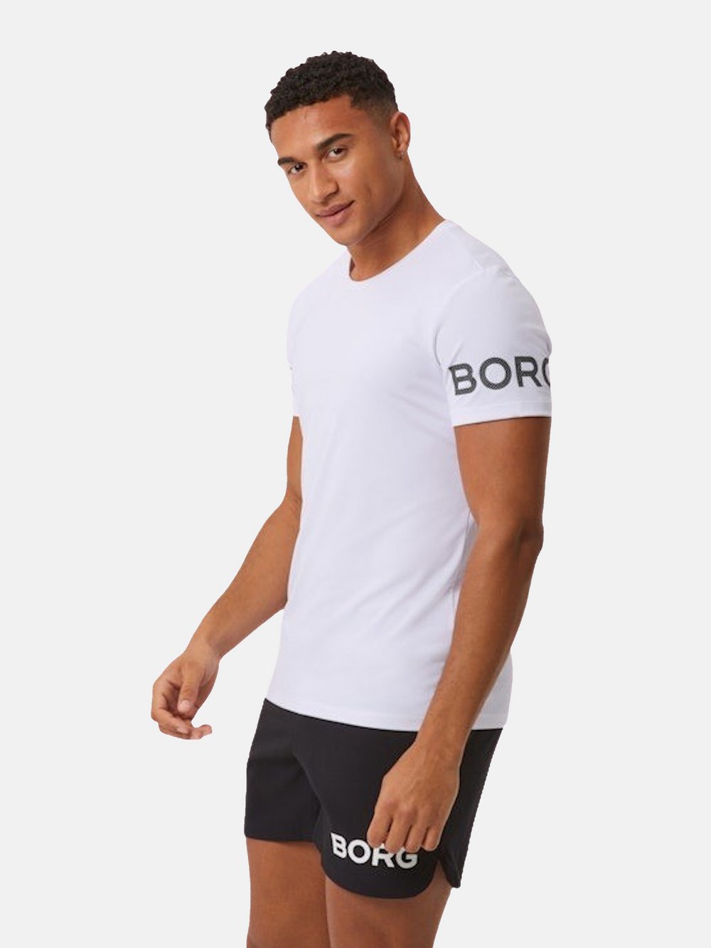 Björn Borg T-Shirt Herren weiß bedruckt, L