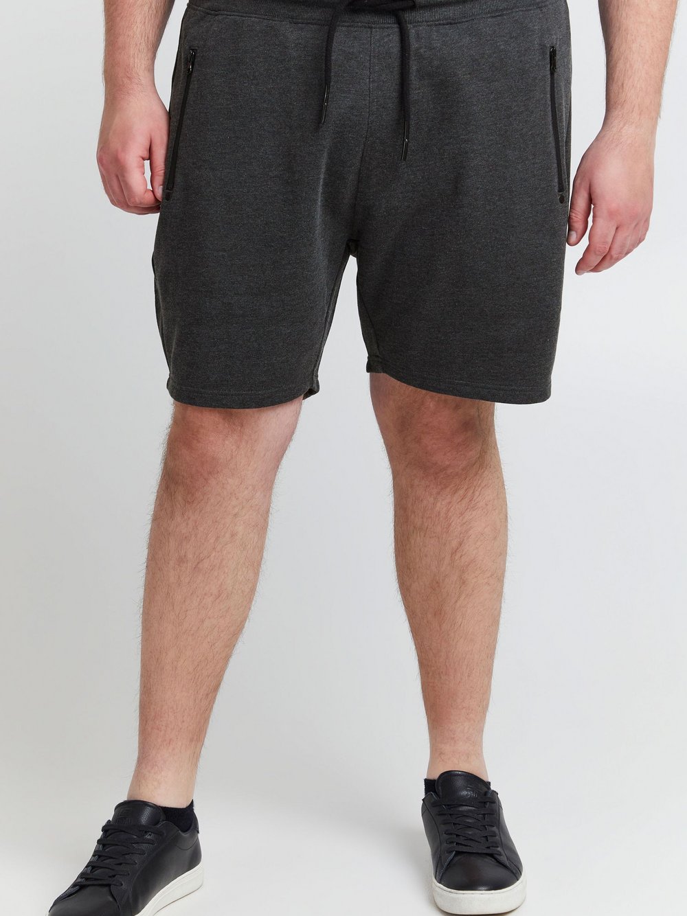 Solid Sweatshorts Herren Baumwolle grau, 5XL