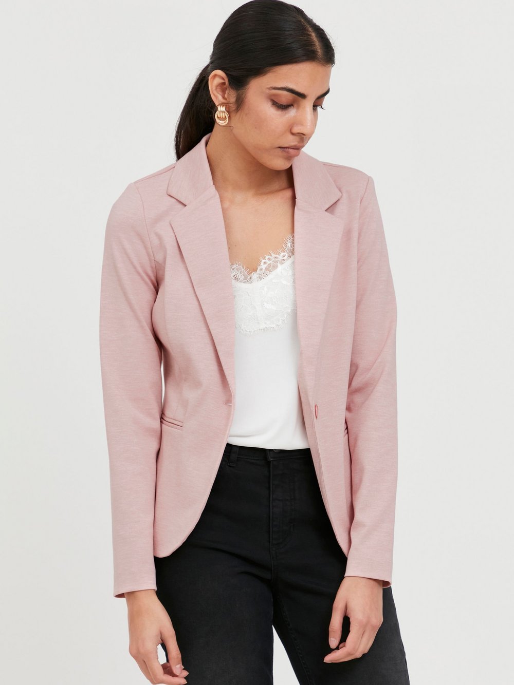 Ichi Sweatblazer Damen rosa, XXL