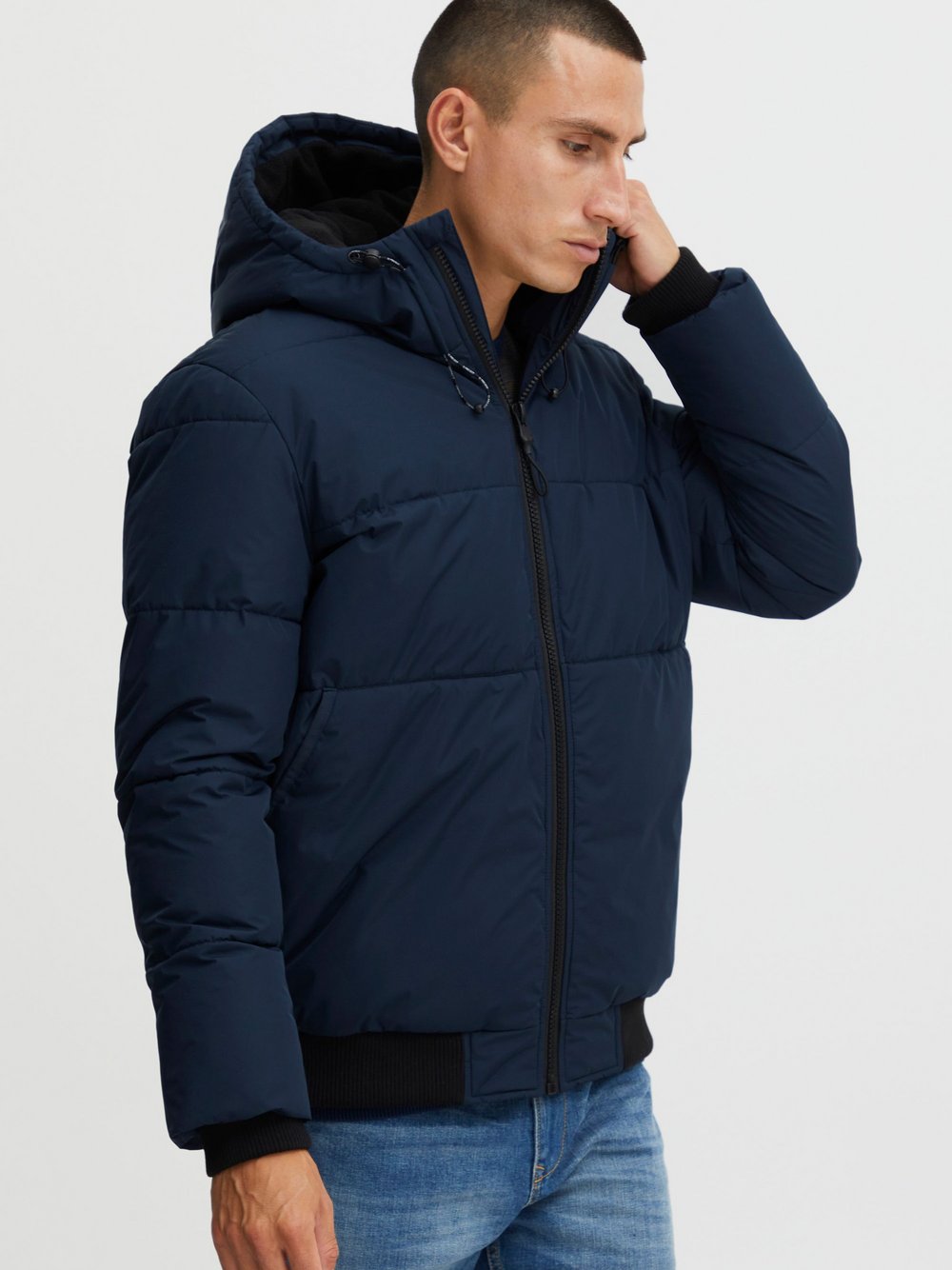 11 Project Steppjacke Herren blau, M