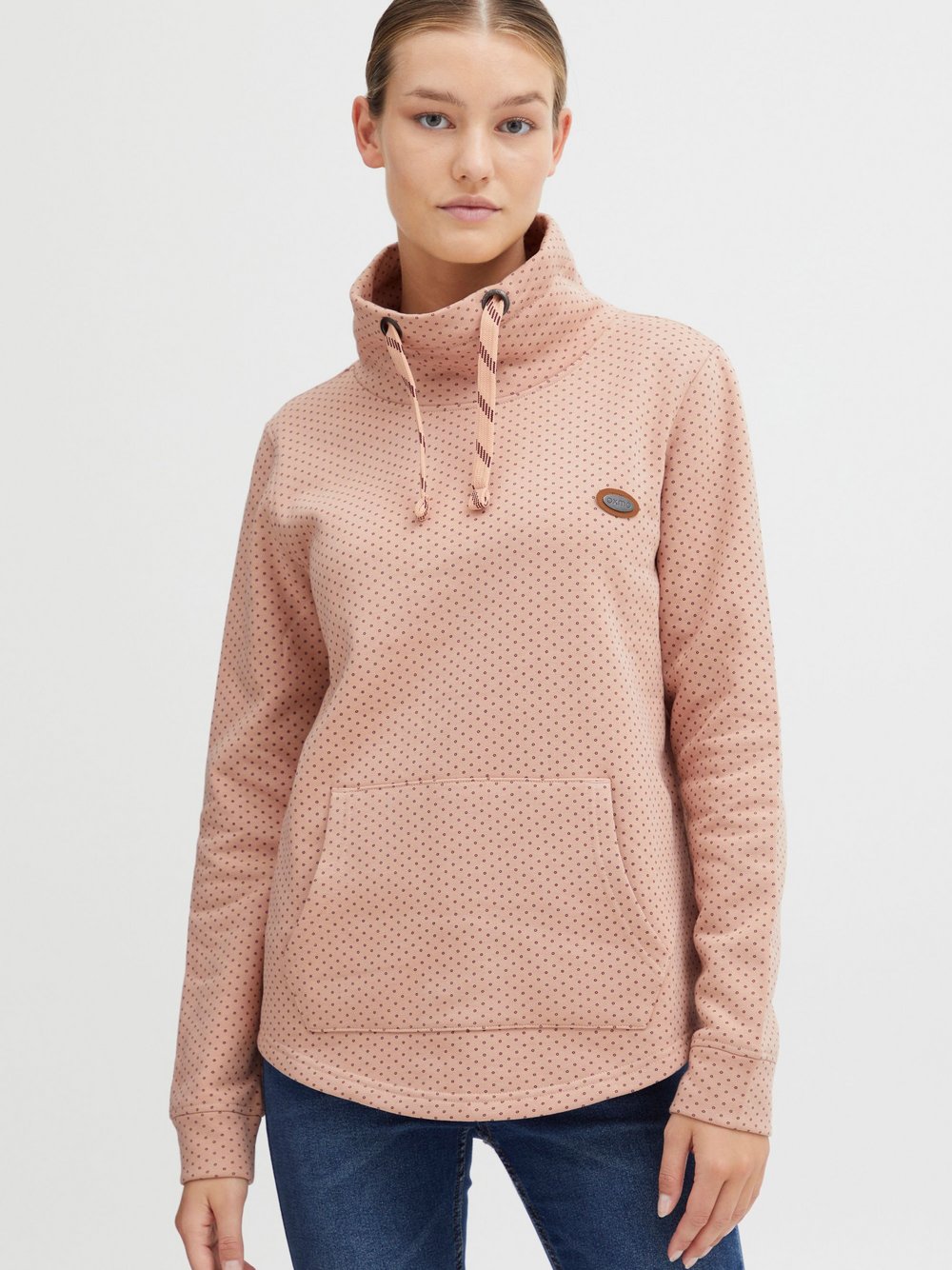 OXMO Sweatshirt Damen Baumwolle rosa, L