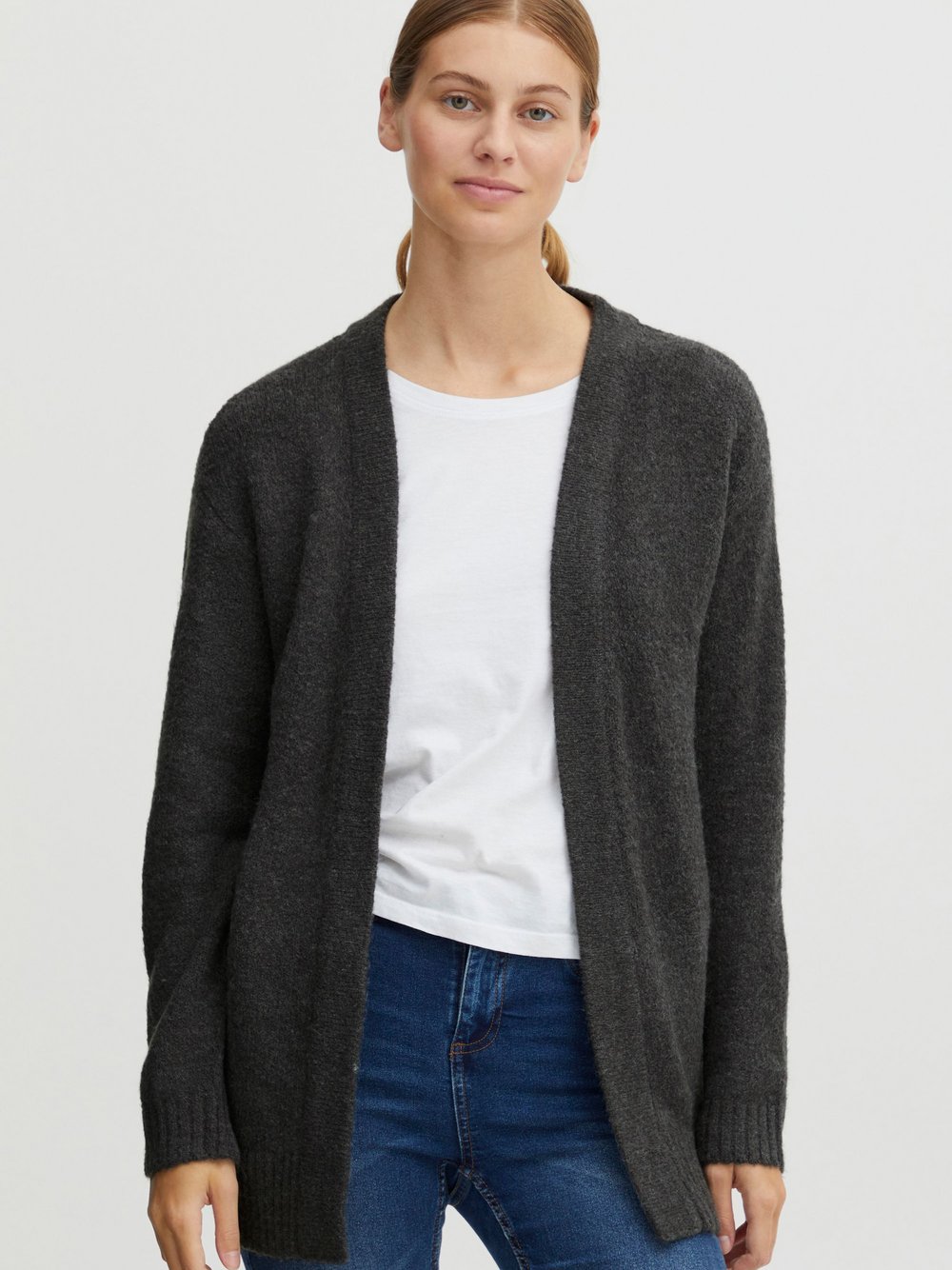 OXMO Strickjacke Damen grau, XS