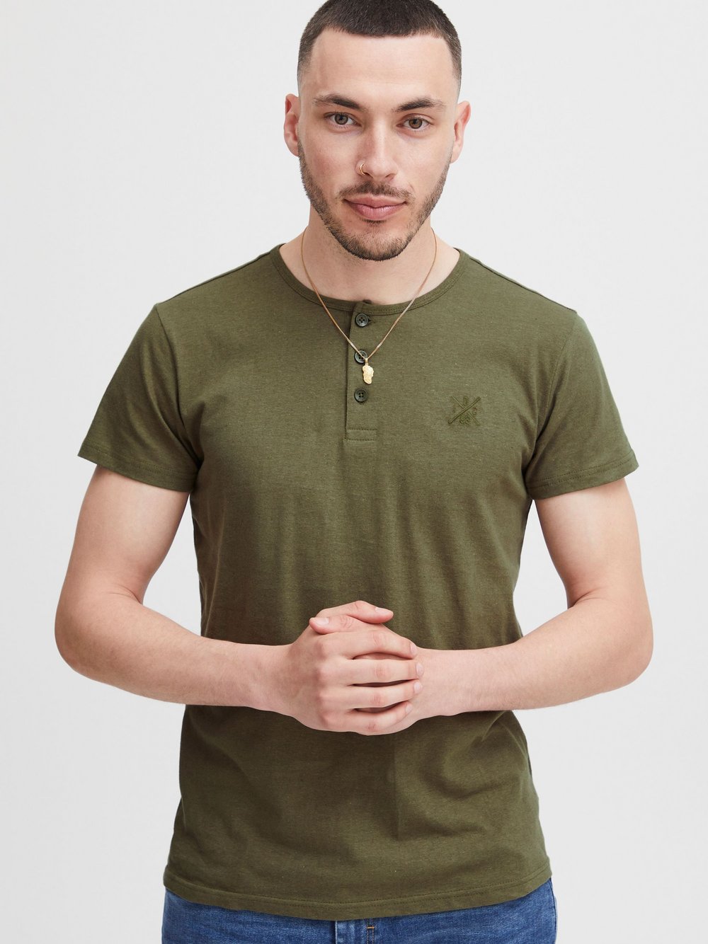 Indicode T-Shirt Herren grün, S