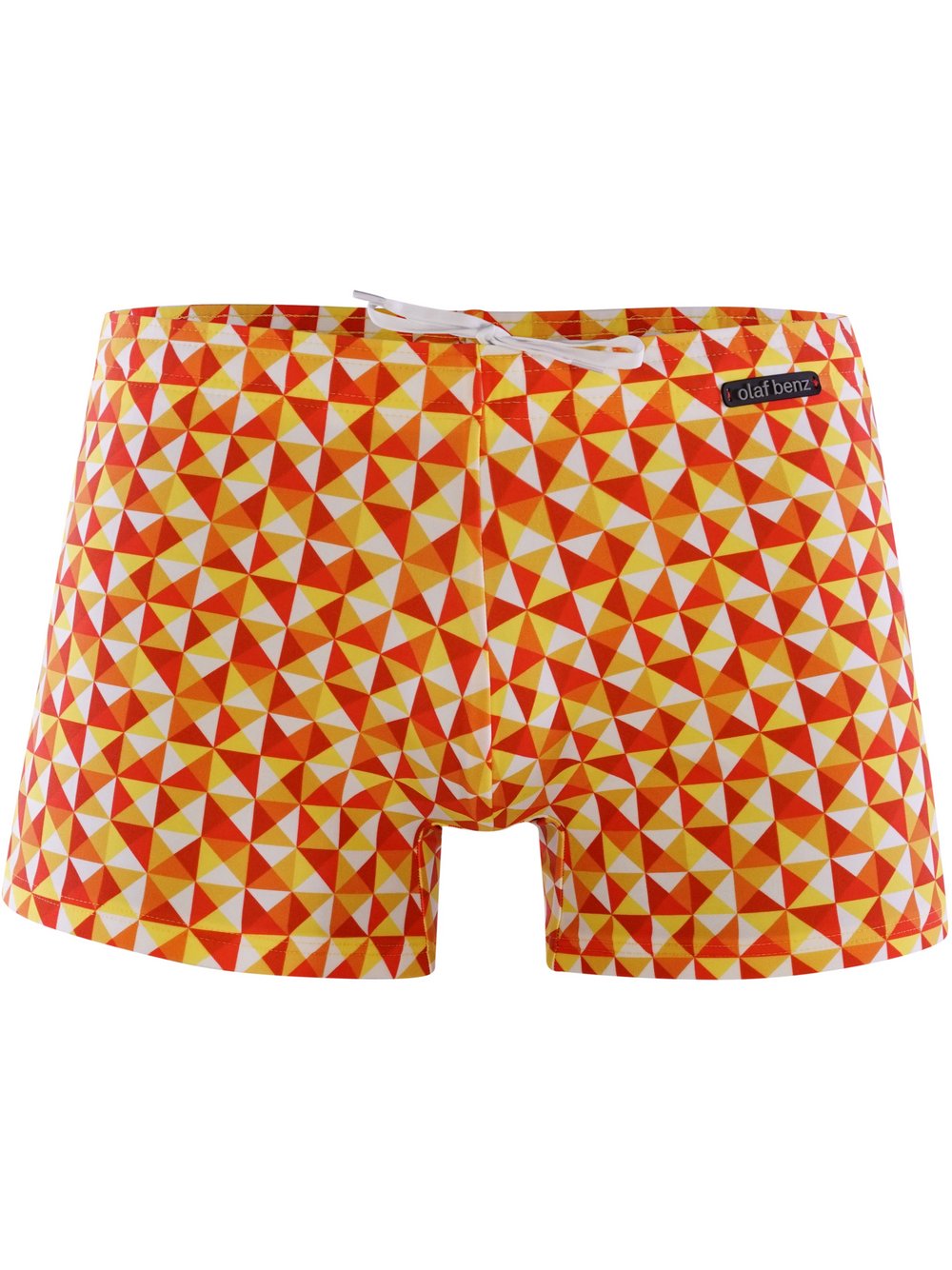 Olaf Benz Badeshorts  Herren orange gemustert, XL