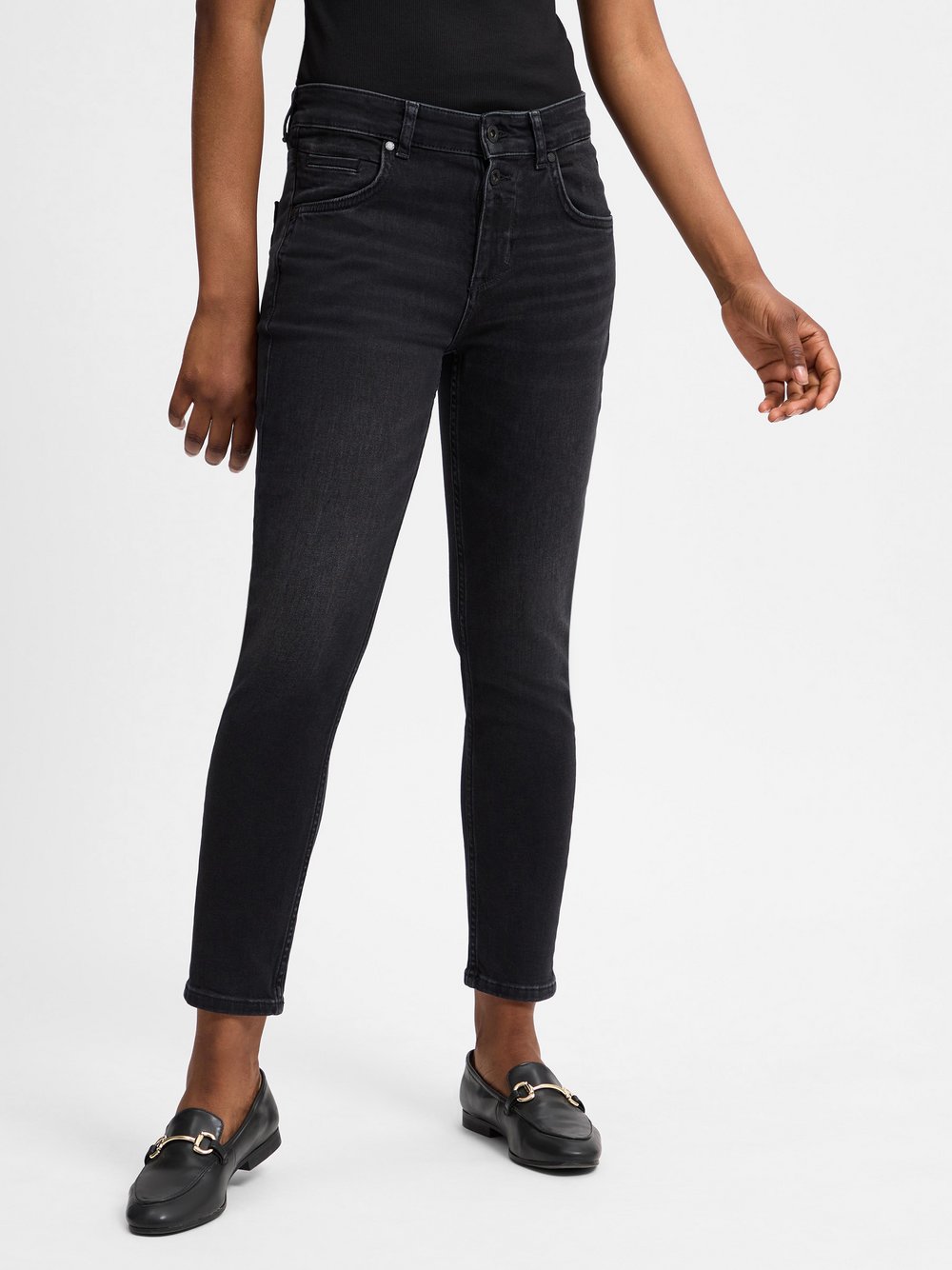 Marc O'Polo Jeans Damen Baumwolle schwarz, 30-32