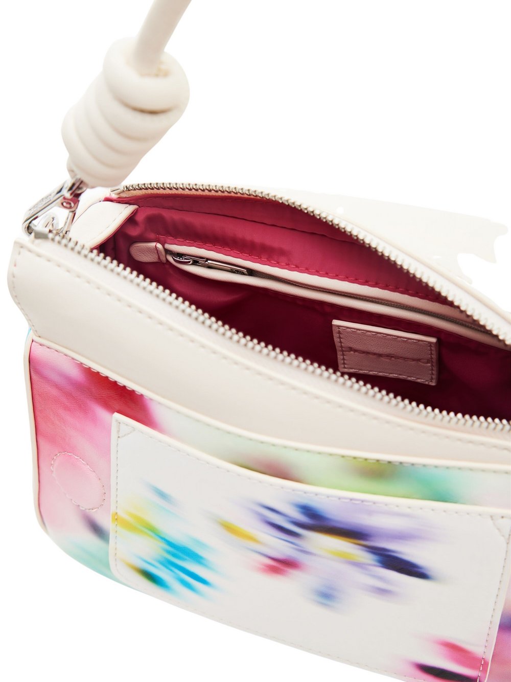 Desigual Handtasche Damen weiß gemustert, ONE SIZE