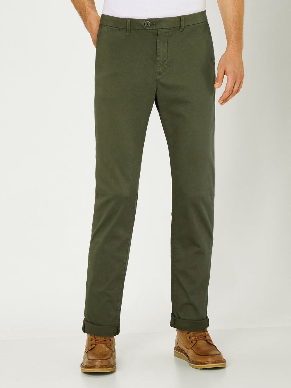 Redpoint Chino Herren Baumwolle grün, 33-34