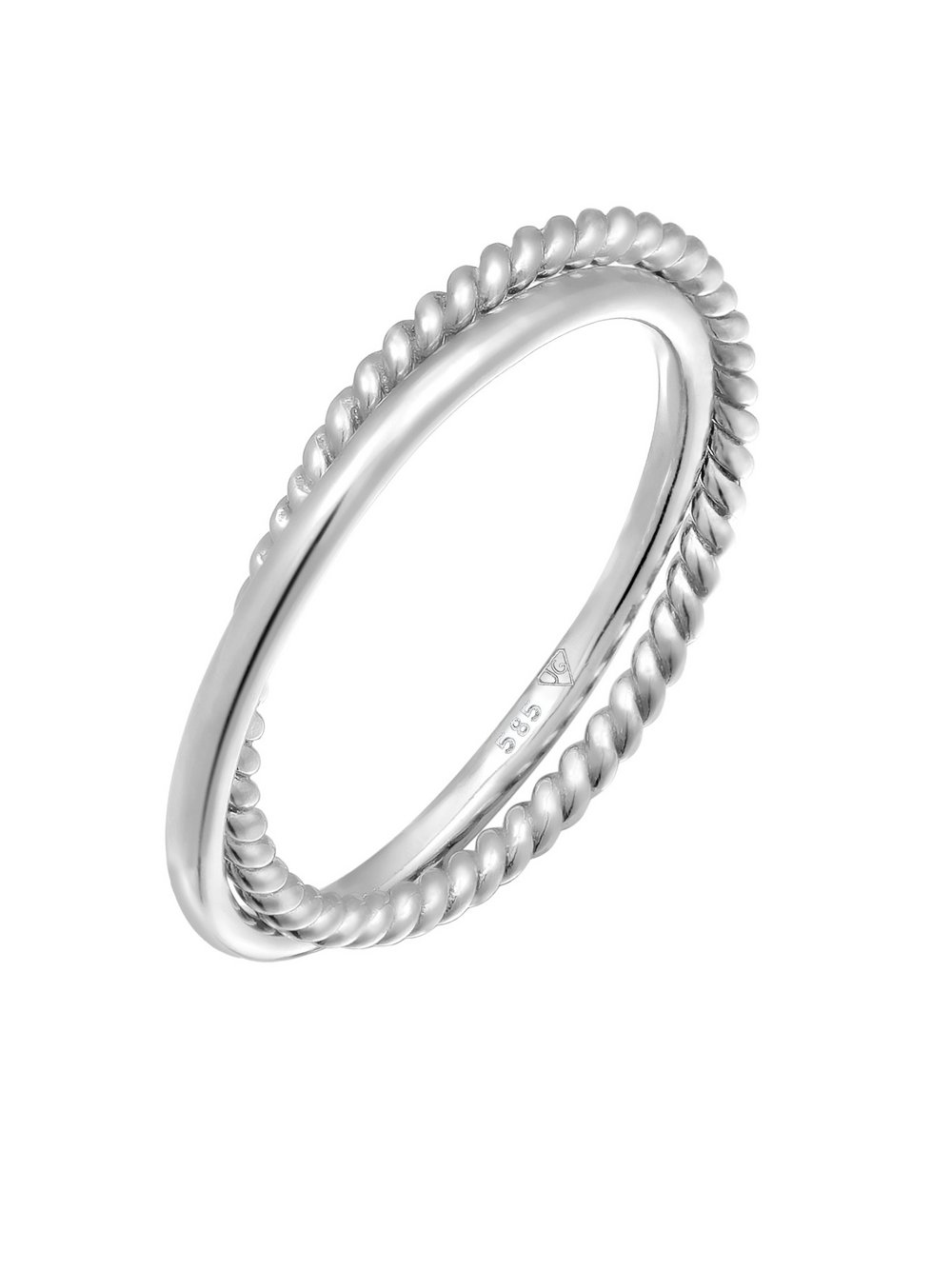 Elli PREMIUM Ring Damen Weißgold silber, 52