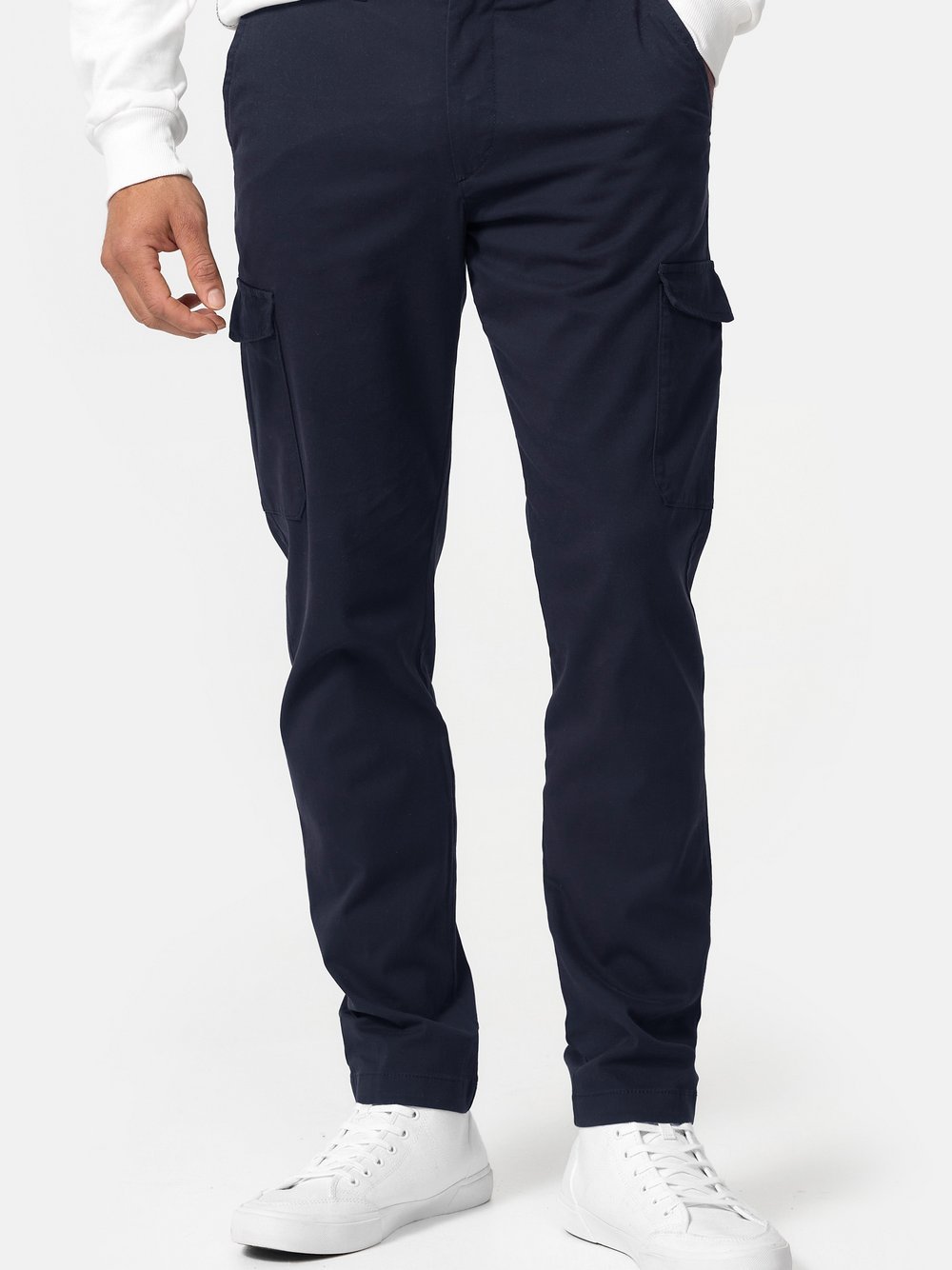 Indicode Cargohose Herren Baumwolle blau, 38-32